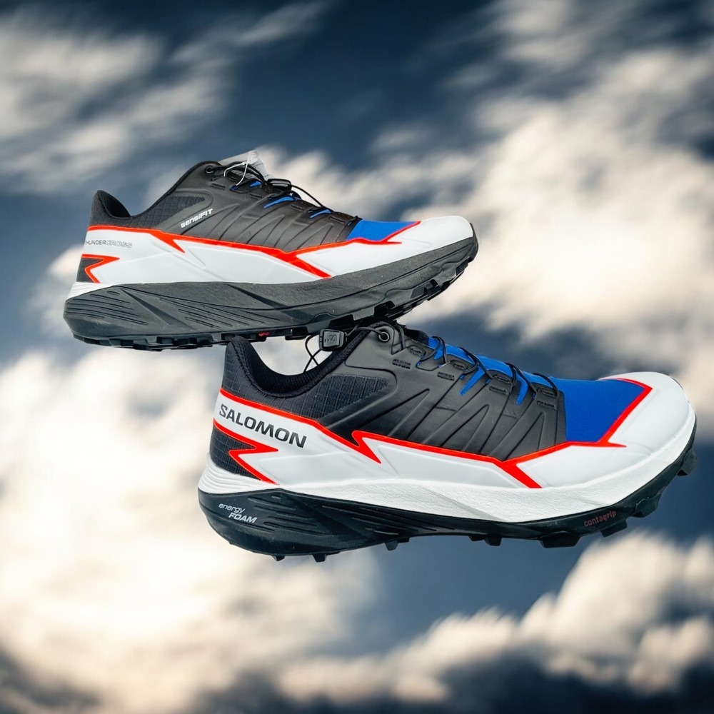 NEW Salomon Thundercross Surf The Web Black Trail-Running Shoe Mens Sz 12 - Picture 10 of 15